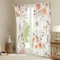 thumbnail image 3 of Manfei Retro Flower Black Out Curtains,Rustic Floral Curtains Pack of 2 (42x63 Each),Pink White Bedroom Curtains For Men Women,Ultra Soft Home Decor, 3 of 6