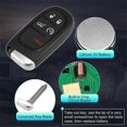 thumbnail image 5 of Car Key Fob Keyless Entry Remote GQ4-54T 433MHz ID4A Chip for Jeep Cherokee 2014-2020 5 Buttons 68141580AA 68141580AB, 5 of 5