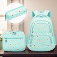 thumbnail image 4 of Conjunto de mochila de margaritas mochila de viaje Floral bolsa de viaje al aire libre de gran capacidad 3 uds., 4 of 6