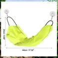 thumbnail image 4 of Unique Bargains Bearded Dragon Hammock Lizard Hammock with Suction Cups and Hooks Bearded Dragon Tank Accessories Reptile Lounger for Chameleon Geckos 1 Set Fluorescent Yellow, 4 of 7