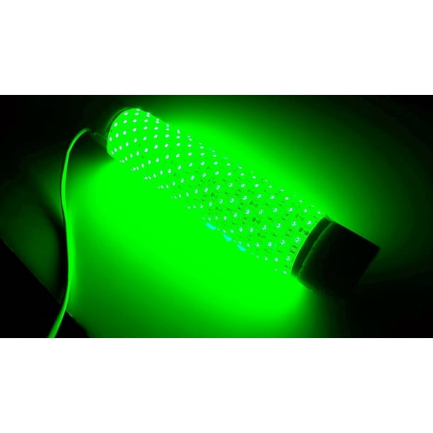 Green Blob15000 Underwater Fishing Light w/ Battery Clips