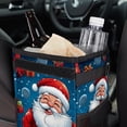 thumbnail image 6 of Santa Claus Mini Car Trash Can with Foldable Lid, Leak-proof Design and Hanging Storage Bag for Auto - Car Trash Can, 6 of 6