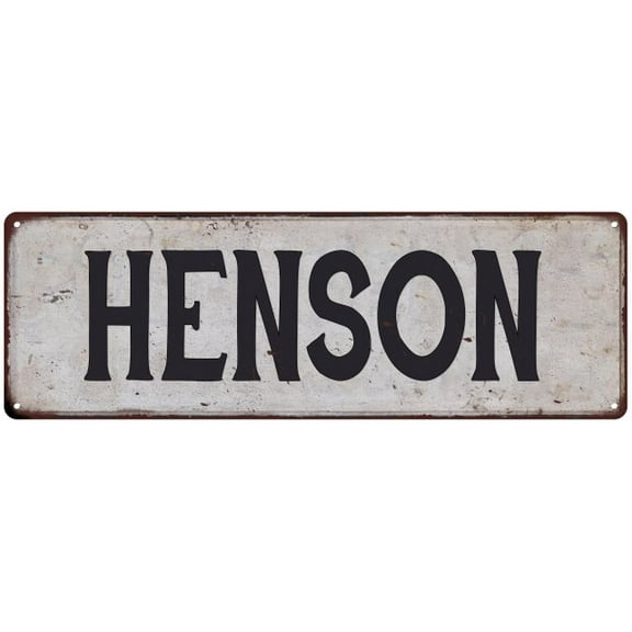 HENSON Vintage Look Rustic Chic Metal Sign 6x18 106180036536