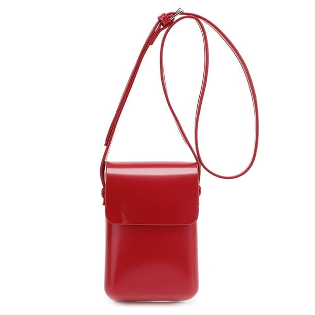 Bolso para teléfono móvil de PU bolso colgado bolso de hombro vertical pequeña cartera