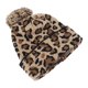 thumbnail image 5 of Knitted Hat 1Pcs Khaki Beanie Cap with Leopard Charm for Winter Warmth, 5 of 5