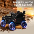 thumbnail image 6 of Ford Bronco Raptor 12V Powered Ride On Truck Toys, Kids Electric Car with Remote with Remote Control, Bluetooth, LED Light, Spring Suspension, 3 Speeds, 4 Wheelers, Black, 6 of 8