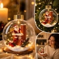 thumbnail image 5 of PLPPYFS Glowing Christmas Story Ornament, Light-Up Mini Holiday Scene with Warm LED Light, 3D Miniature Scene Clear PVC Globe Hanging Decor, Festive Keepsake Gift for Home Christmas Party Decorations, 5 of 6