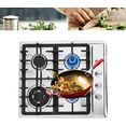 thumbnail image 2 of ANQIDI Gas Cooktop, 4 Burners Stainless Steel Stove NG/L-P-G Gas Hob Kitchen Built-In Stove, 2 of 12