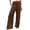 BPQ53-Coffee, variant on Lumtrix Women Linen Palazzo Pants Summer Boho Wide Leg Smocked High Waist Casual Lounge Pants 2026 Beach Travel Vacation Clothes Green L