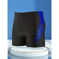 thumbnail image 4 of Sport' Print Board Shorts, Quick-drying Drawstring Men's Swim Trunks, Men's Swimwear, Swim Shorts For Summer Beach Pool, 4 of 5