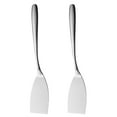thumbnail image 1 of 2 espátulas de metal de acero inoxidable para pescado, pizza y cocina., 1 of 7