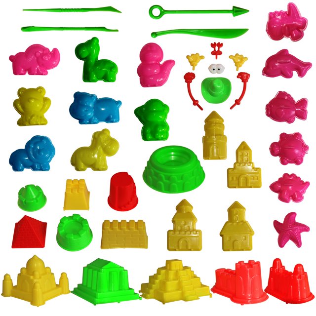Juego de herramientas de moldeo en arena MUKOOL, 42 piezas, compatible con cualquier tipo de arena