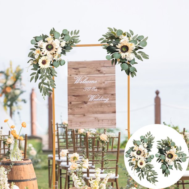 Decoración del hogar, decoración de habitaciones, decoración de paredes, flores de simulación para bodas, letrero de flores de bienvenida, mesa de flores, decoración de fotografías, suministros para b