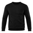 thumbnail image 3 of KyCheLot Mens Shirts Crew Neck Long Sleeve Knit Sweater Warmth Loose Casual Daily Outdoor Layer Pullover, 3 of 4