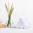 thumbnail image 3 of Pack of 24 100% cotton towelettes for bathroom/salon, quick drying, towel, high absorbency, 30 x 30 cm, white, 3 of 5