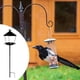 thumbnail image 5 of Comedero para pájaros con soporte, poste, estación de alimentación para pájaros, fácil instalación, cuenco de hierro, baño rústico para pájaros, comed negro, 5 of 7