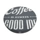 thumbnail image 1 of Disketp Coffee Is Always A Good Idea Funda Redonda para Taburete, Funda de Cojín para Silla de Bar Suave y Elástica-12 inch, 1 of 7