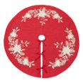 thumbnail image 1 of Saro Lifestyle 4632.R54R Jupe de Sapin de Noël Brodée de 54 Po&44; Rouge, 1 of 1