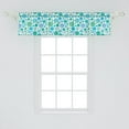 thumbnail image 2 of Ambesonne Polka Dots Window Valance, Blue Tones Rounds Art, 42" x 12", Sea Green Turquoise, 2 of 3