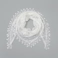 thumbnail image 7 of Yoyauz Triangle Lace Mantilla Veil Tulle Scarf Shawl Covering Church Veil for Mass Wedding Bridesmaids, 7 of 7