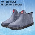 thumbnail image 5 of IUJSOY Deck Boots for Men Ankle Rain Boors Waterproof Rubber Fishing Booties Outdoor Work Shoes, 5 of 6