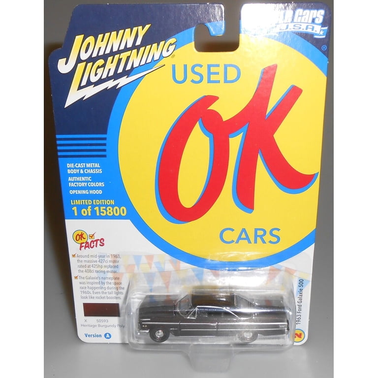Johnny Lightning 1963 Ford Galaxie 500 - Black Muscle Car