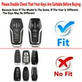 thumbnail image 3 of Yuebutor Key Fob Cover Case Compatible with Ford F150 F250 F350 Fusion Edge Explorer Mustang Lincoln MKZ MKC Accessories, 3 of 7