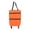Orange, variant on Foldable Shopping Cart Bag with Wheels, Reusable Grocery Tote Bag for Shopping, Travel and Daily Use