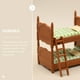 thumbnail image 3 of KAKOWELY 1 juego de litera en miniatura para dormir, modelo de juego de simulación, juguete para casa de muñecas, decoración, 3 of 5