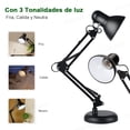 thumbnail image 3 of Lámpara de Escritorio DAPON 2 Modos Clip y Base ajustable de 360° y brazo plegable 3 Colores de Luz, 3 of 9