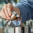 thumbnail image 4 of Stainless Steel Jigger 2 oz 1 oz Double Cocktail Jigger for Bartending with Measurements Home Kitchen Bar Drinkware Measuring Tools and Gadgets(Two-piece suit), 4 of 5