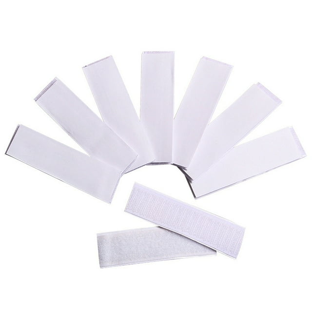 10pcs Back Adhesive Tape Table Skirt Rug Gripper Sticker Pads Sticky Back Wall Mounting Strips for Home Office