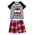 thumbnail image 3 of Pyjama pour Enfants, Chandail à Imprimé Décontracté et Tendance à Manches Courtes avec Short Style Parent-Enfant, Pyjama pour Enfants, 3 of 6