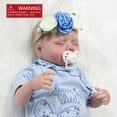 thumbnail image 2 of JRLCGYP 22-Inch Lifelike Reborn Baby Dolls Girl Set, Realistic Silicone Vinyl Weighted Newborn Toddler Boy Doll, Removable Accessories - Gift for Collectors and Kids 3+, 2 of 7