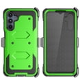 thumbnail image 3 of Takfox Case For Samsung Galaxy A36 5G ,Shockproof Heavy Duty Rugged Locking Swivel Holster Belt Clip Kickstand Full Body Hard Shell Phone Cover Case,Green, 3 of 7