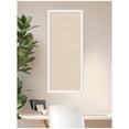 thumbnail image 3 of Kate and Laurel Framed Fabric Pinboard 18 x 42, Neutral Weave Printed Linen Decorative Bulletin Board for Use as a Vision Board or Wall Organization, Bethany White Frame, 3 of 8