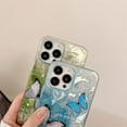 thumbnail image 3 of Colorful Butterfly Halo Dyeing Water Ripple Phone Case Compatible with iPhone Case (Blue,iPhone 13), 3 of 7