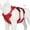 Red, variant on Riousery Premium No Pull Dog Harness Adjustable Highly Reflective Pet Chest Vest for Easy Control, Medium Large Breeds, Breathable Escape Proof Design for Daily Walking Training, Red, Size Medium