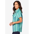 thumbnail image 4 of Roaman's Women's Plus Size Seersucker Shirt, 4 of 6
