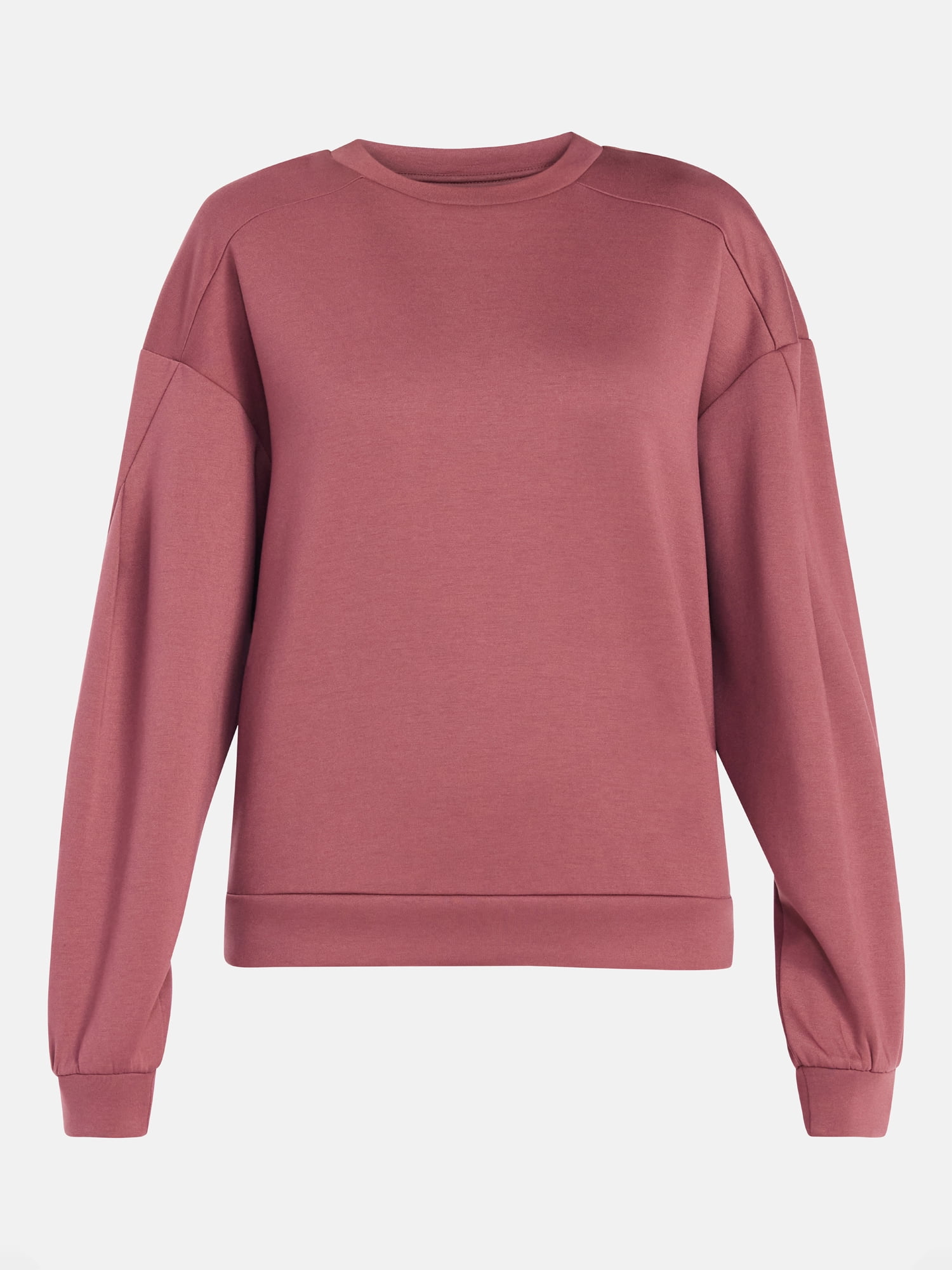 Avia Women's Luxe Fleece Crewneck Sweatshirt, Sizes XS-XXXL