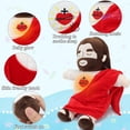 thumbnail image 3 of Peluche De Jesus Que Respira, Jesús Peluches para La Ansiedad, Suave Jesus Juguetes De Mueñcas De Dormir, con Música Y Luces, Regalos(Rojo), 3 of 3