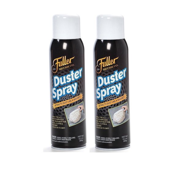 Fuller Brush Duster Spray – 15.5 oz Multi Surface Dust Removing Sprayer - Safe Household Cleaning for Floors, Furniture, Blinds & Car Interiors (Pack of 2)