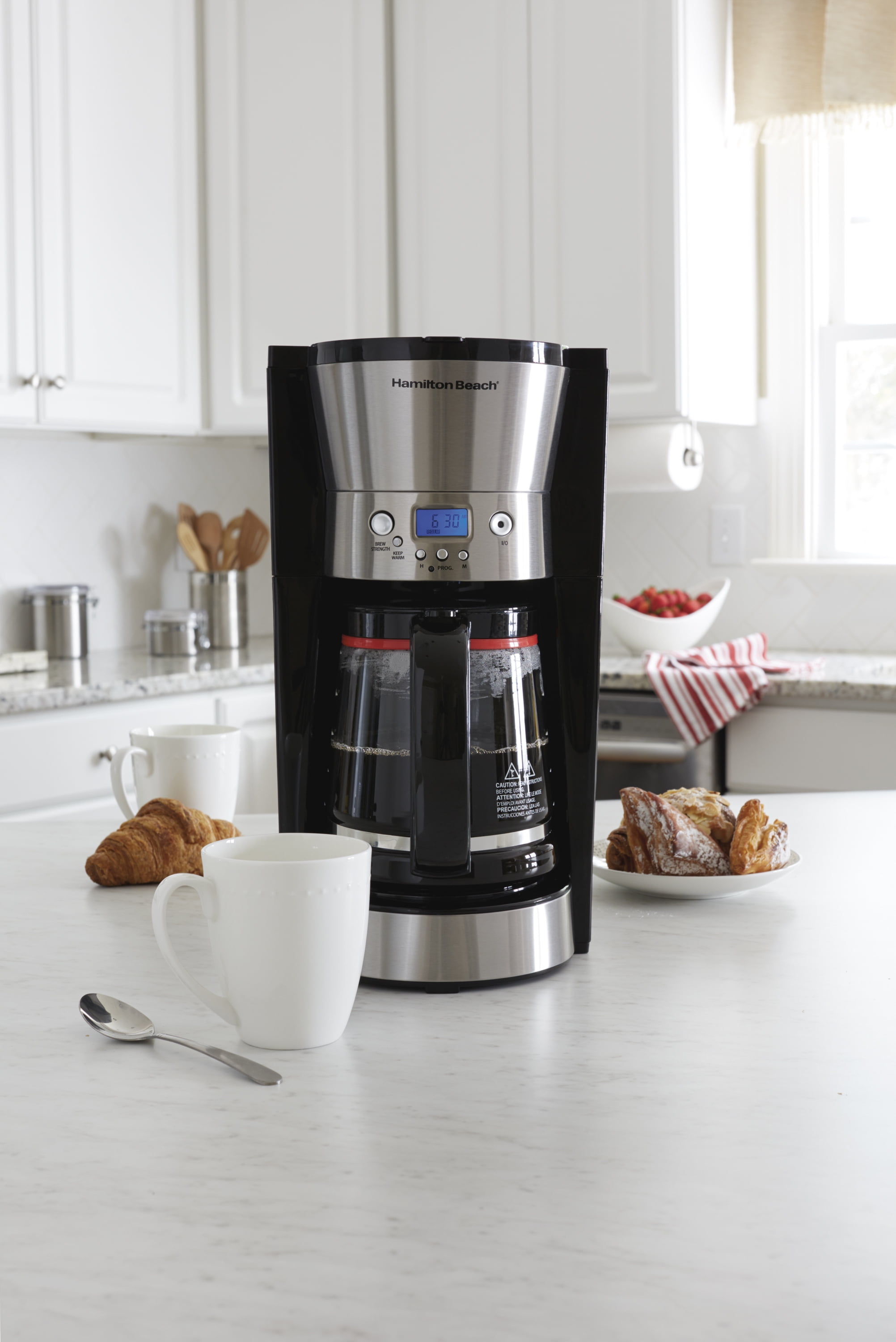 Hamilton Beach 14 Cup Programmable Coffee Maker, Black, 46295c