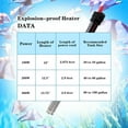 200W Submersible Adjustable Aquarium Heater,Fish Tank Heater for 20100 Gallon Fish Tank,1 PC