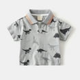 thumbnail image 2 of MEZZALL Toddler Dinosaur Polo Shirt For Boys Breathable Casual Summer Tops With Print Comfortable Loose Fit For Outdoor Activities And Daily Wear Cozy Baby Wear, 2 of 9