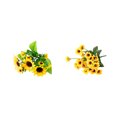 thumbnail image 2 of Monstrate Ramos artificiales Flores de simulación de boda Decoraciones de plantas decorativas de seda Centros de Arreglos Hogar 24 cabezas Type3 NO3 Monstrate HA065879-01, 2 of 6
