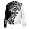 thumbnail image 5 of GXIPO Women's Casual Floral Zip Up Bomber Jacket Coat Stand Collar Lightweight Short Outwear Tops Windbreaker with Pockets Black 2XL, 5 of 5