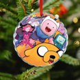thumbnail image 4 of Adventure Time Christmas Round Ornament Glass Circular Pendant Smooth Hanging Decoration for Home, Office & Christmas Tree, 4 of 8