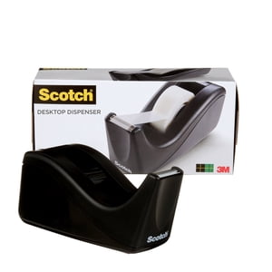 Scotch Desktop Tape Dispenser, Black Two-Tone