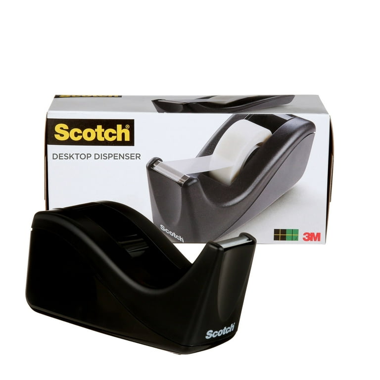 Scotch Desktop Tape Dispenser, Black Two-Tone photo 1
